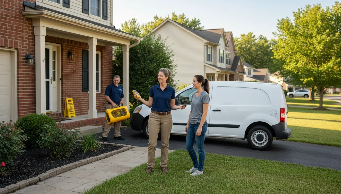 Water restoration image for Home Water Damage Repair in Bristol, IN